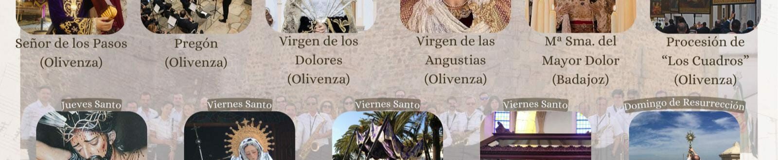 La Filarmónica de Olivenza tendrá una Semana Santa 2024 llena de música
