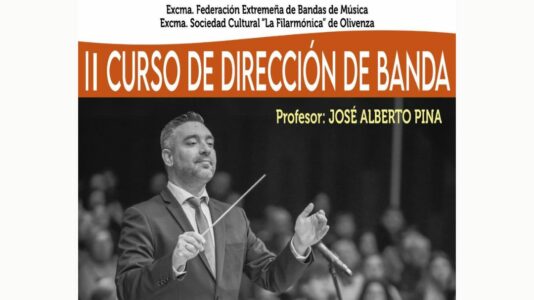 La Filarmónica de Olivenza llevará a cabo el II Curso de Dirección de Banda con el Maestro José Alberto Pina